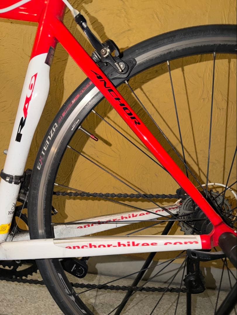 ANCHOR RA9 ロ ドバイク ホワイト レッド SILVER BLACK×SILVER
