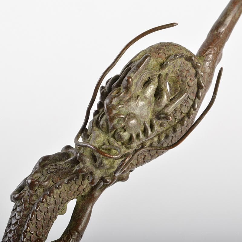 eyeknow74様専用 金工名品 古銅宣徳銅 龍 筆架 置物 C 6941E - メルカリ