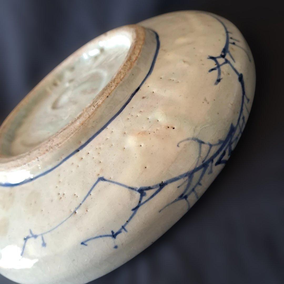 まるで若冲(じゃくちゅう)のタッチ？！」 古伊万里染付皿(最大幅23cm