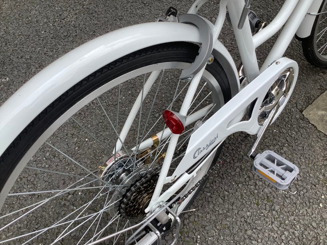 ganpu33様専用 クラシカルジュニア 24インチ 6段変速ホワイト/※104