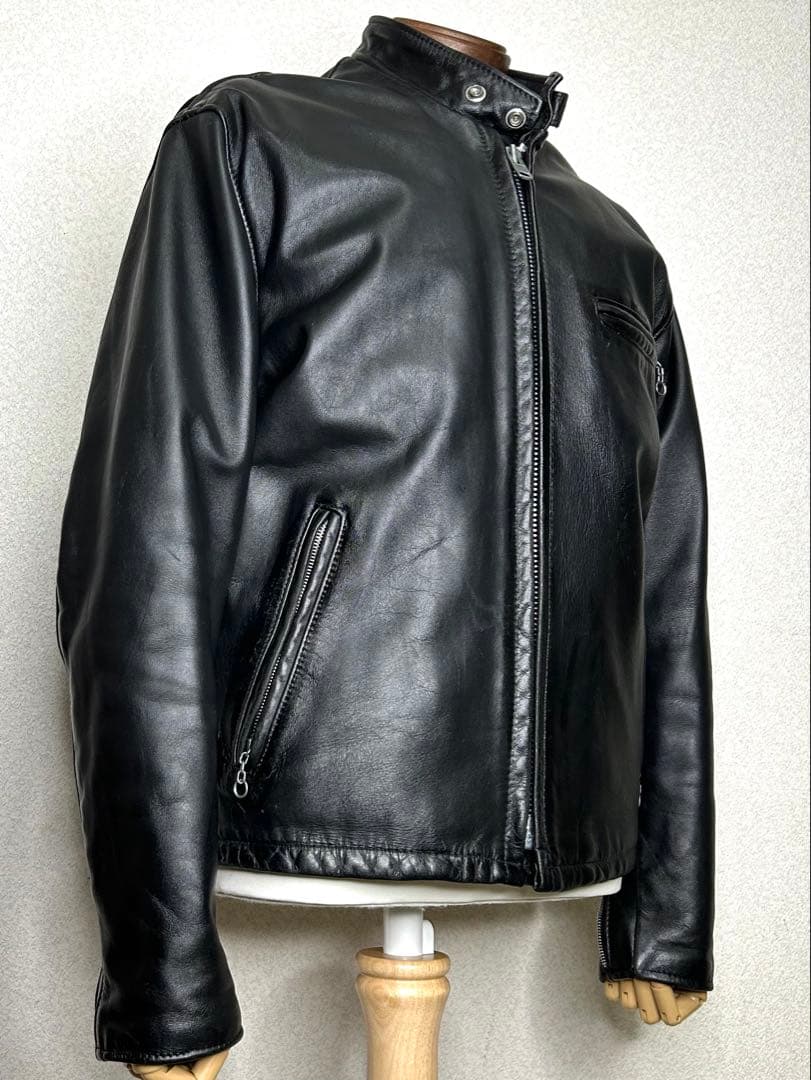 ①schott【40】641Q 米国製◇革ジャンninjaハーレーgpzショベル - メルカリ