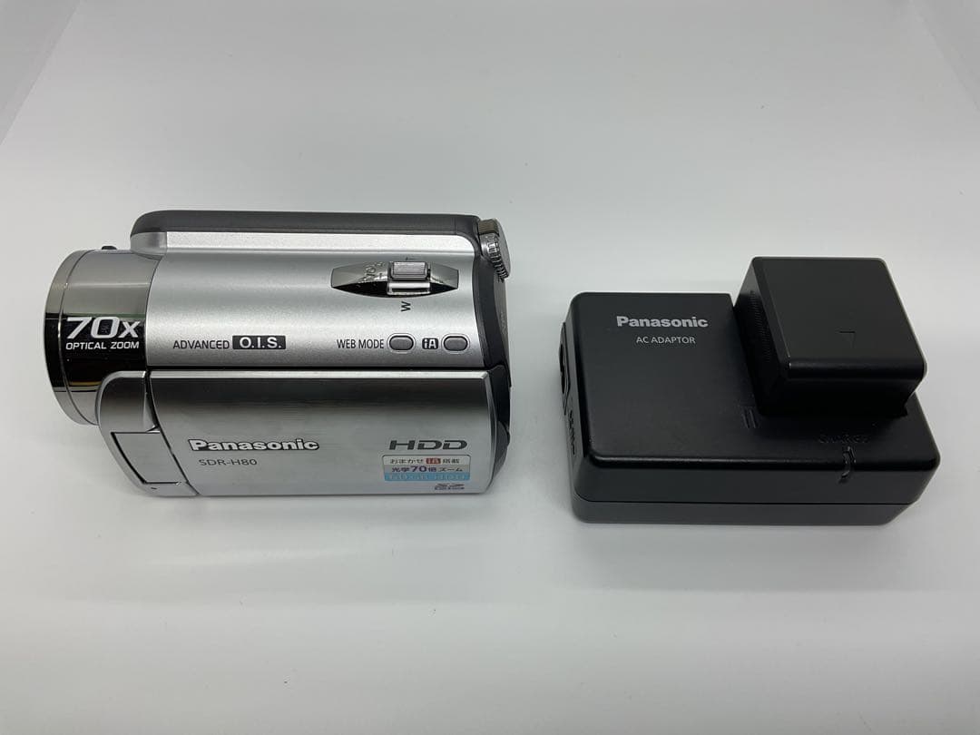 動作品】Panasonic SDR-H80 60GB HDD ビデオカメラ - メルカリ