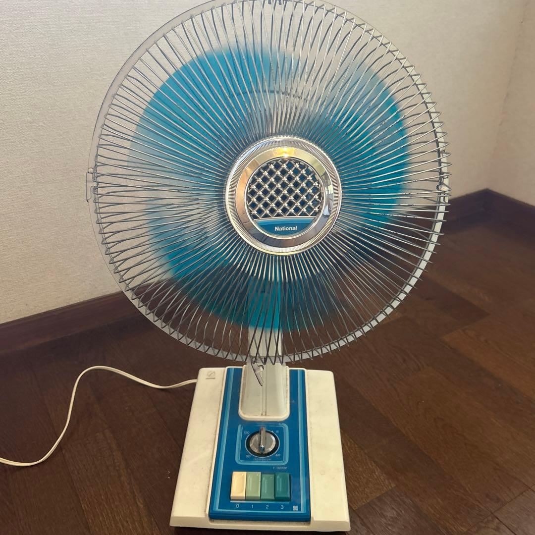 ☆昭和レトロ《ナショナル F-30D1P 卓上扇》扇風機 レトロ ポップ②