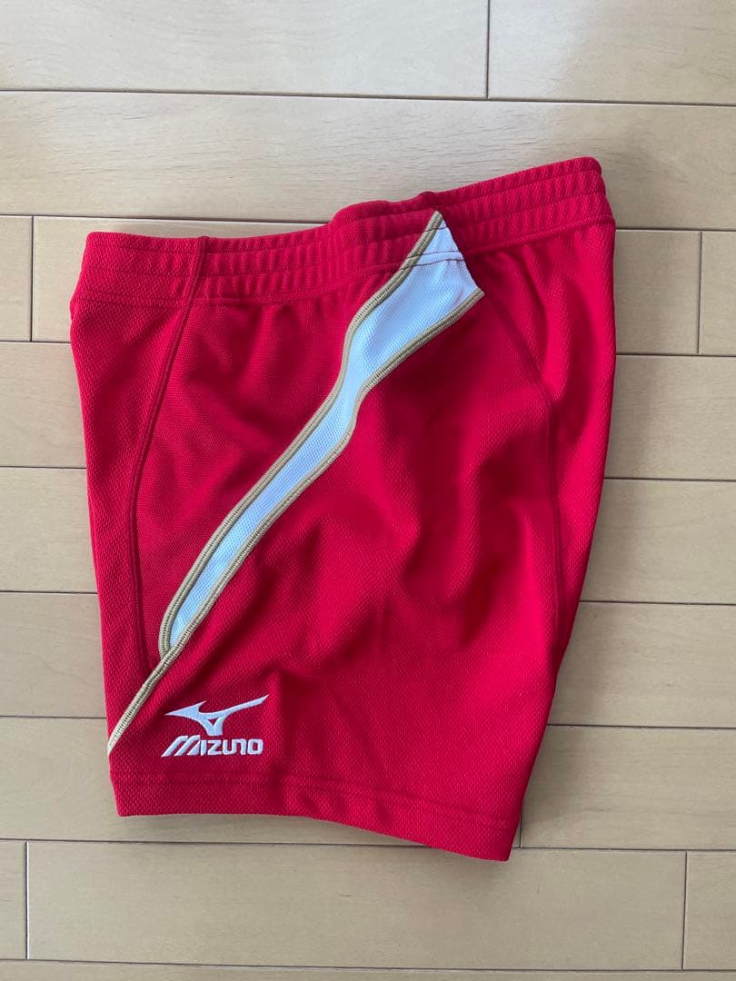 タグ付未使用品 ミズノ Mizuno バレーボール パンツ 練習着 赤 XO