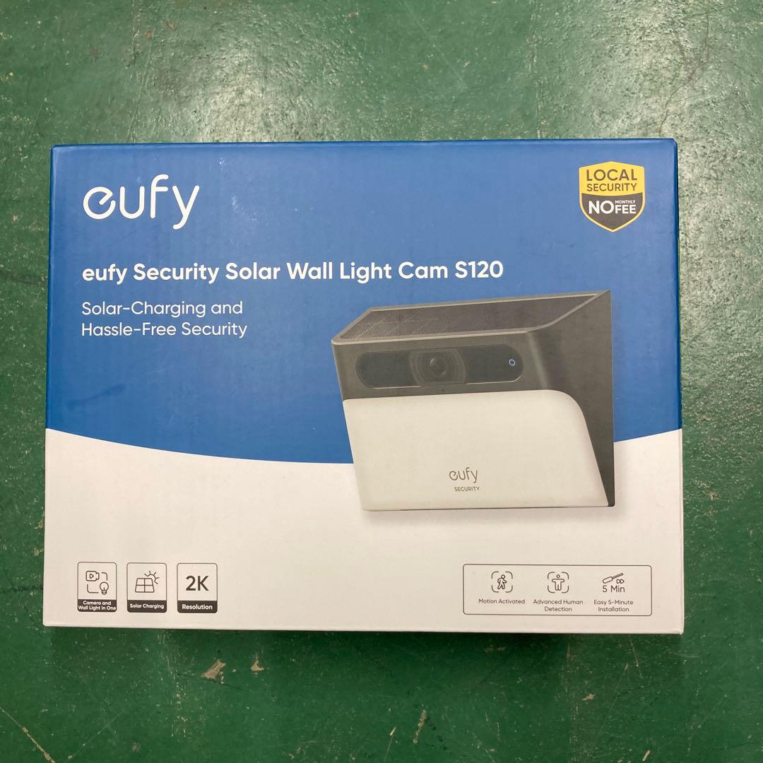 未使用 anker eufy S120 Eufy Solar Wall Light Cam S120 ソーラー充電 センサーライト一体型