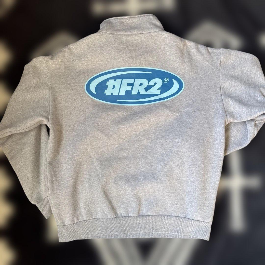 FR2 エフアールツー ハーフジップ スウェット グレー 霜降り ロゴ刺繍