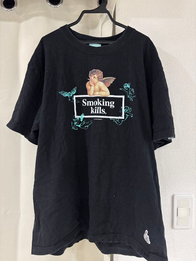 FR2 Smoking kills. 天使 Tシャツ 黒 - メルカリ