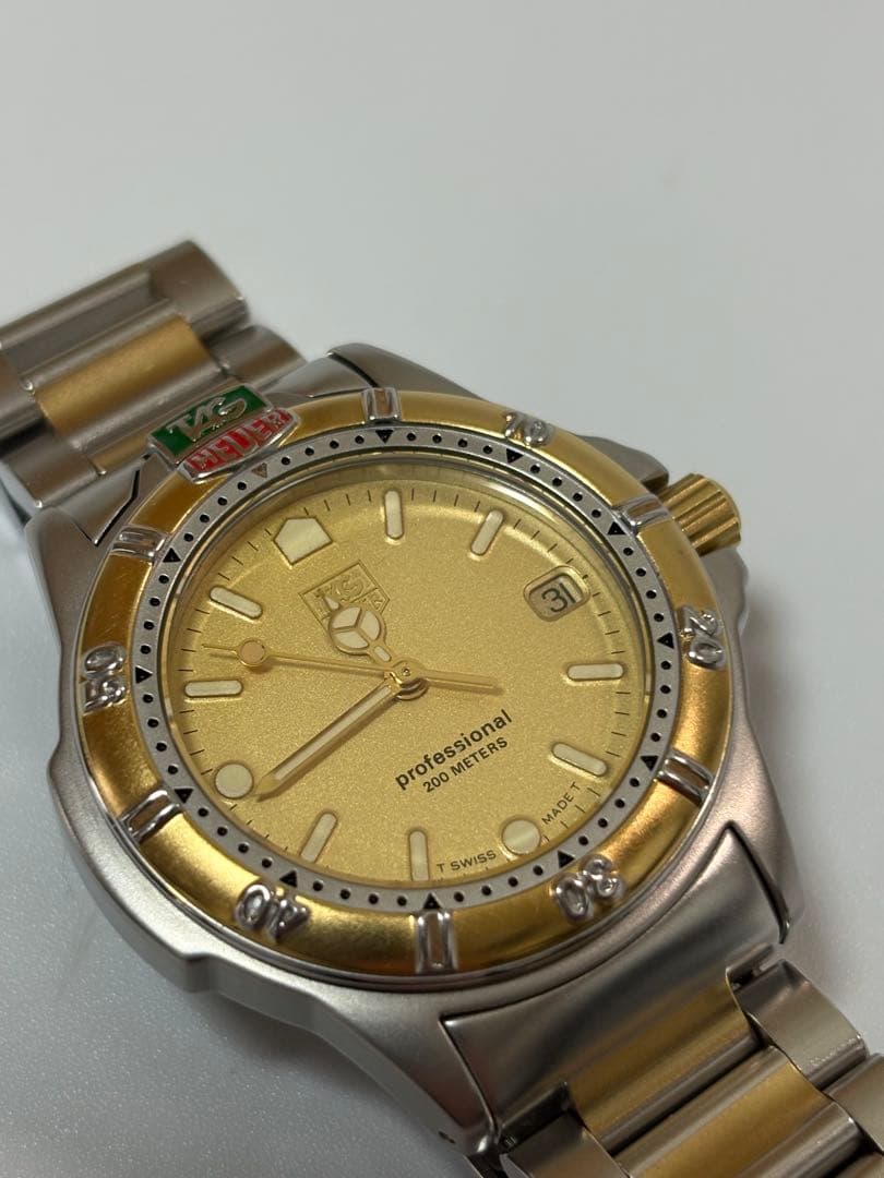 【美品 電池新品】タグホイヤー 995.413K プロフェッショナル クオーツ