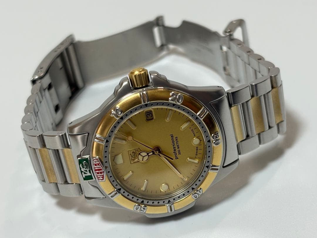 【美品 電池新品】タグホイヤー 995.413K プロフェッショナル クオーツ