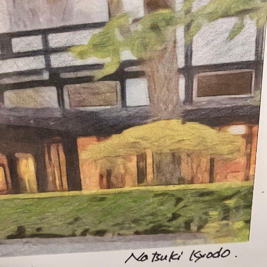 ジブリアート⑦ 風立ちぬより「万平ホテル」額装品　額縁寸法32.7㎝×24.0㎝