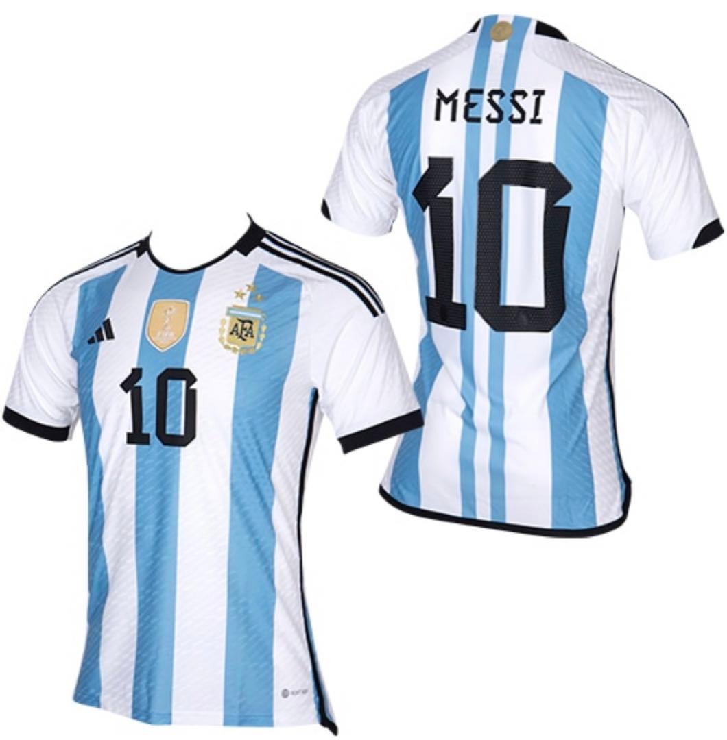 アルゼンチン代表 HOMEオーセンティックユニフォーム 3S #10 メッシ