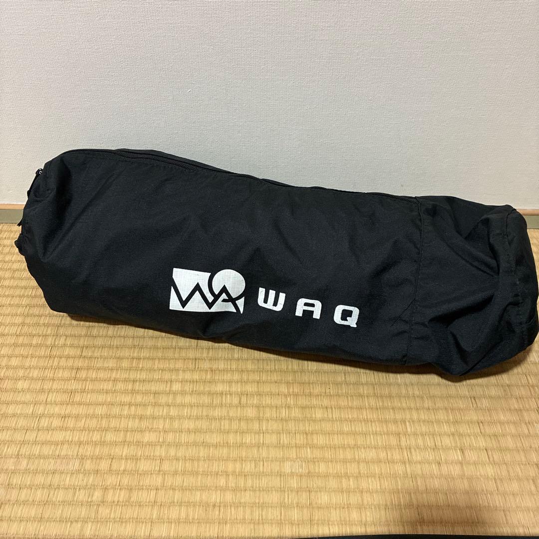 WAQ 2WAY フォールディングコット　ブラック WAQ 【お得なセット価格】WAQ 2WAY フォールディング コットマット