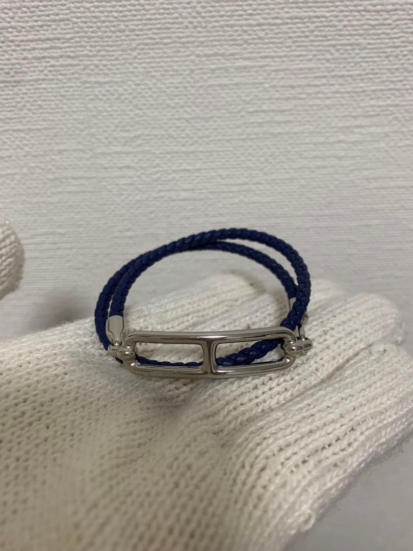 極美品 レザーブレスレット 《ルリ》 ドゥブルトゥール