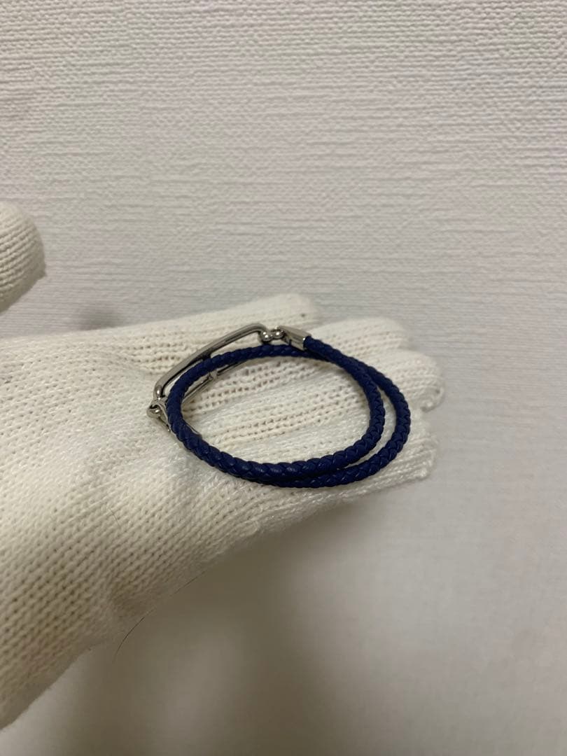 極美品 レザーブレスレット 《ルリ》 ドゥブルトゥール