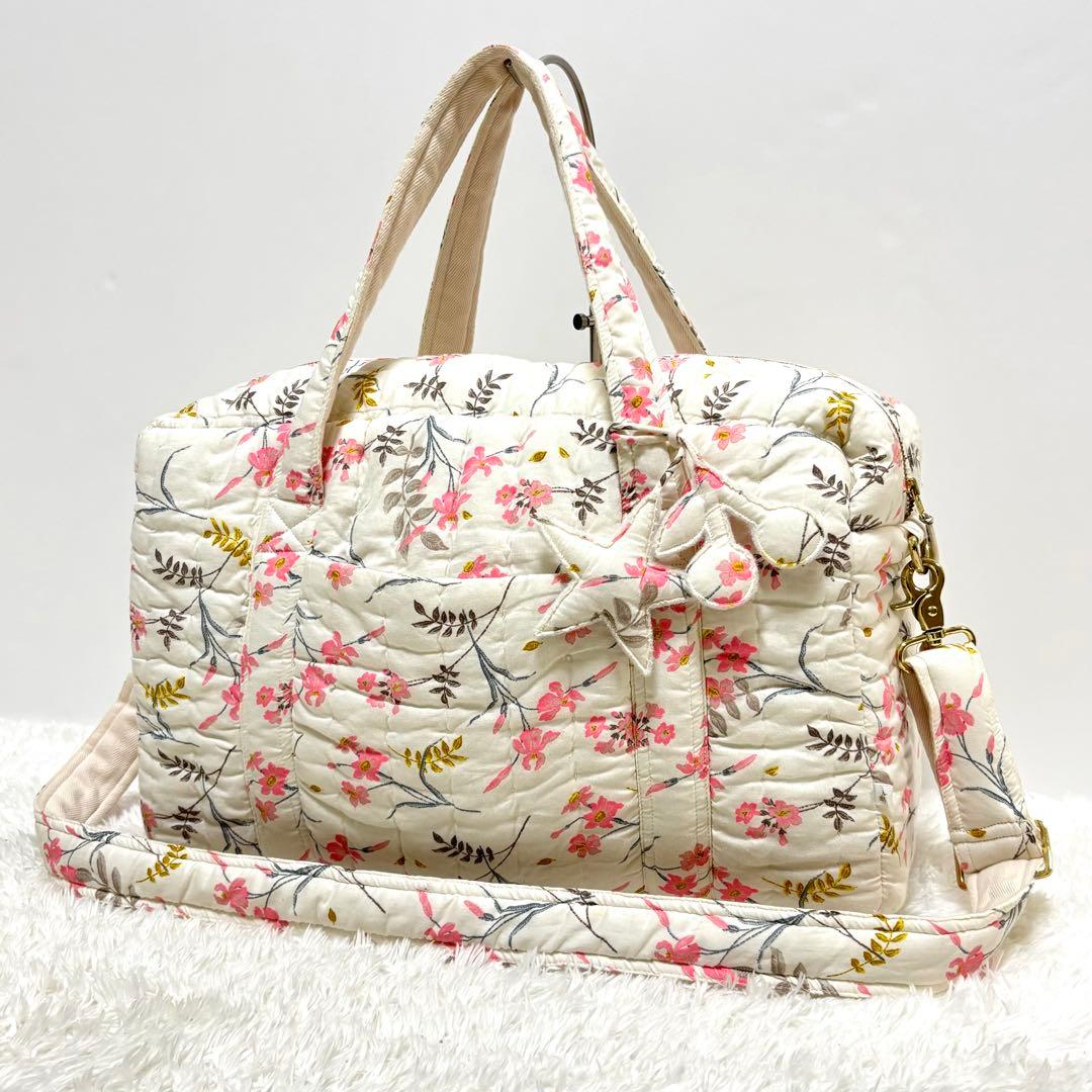 【未使用】 ボンポワン マザーズバッグ ママバッグ キルティング コットン 花柄 楽天市場】トート 花柄 マザーズバッグ くま 綿 キルティングバッグ