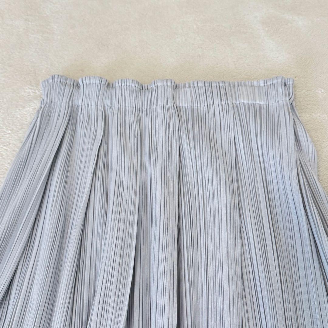 極美品✨PLEATS PLEASE プリーツスカート フレア グレー Mサイズ