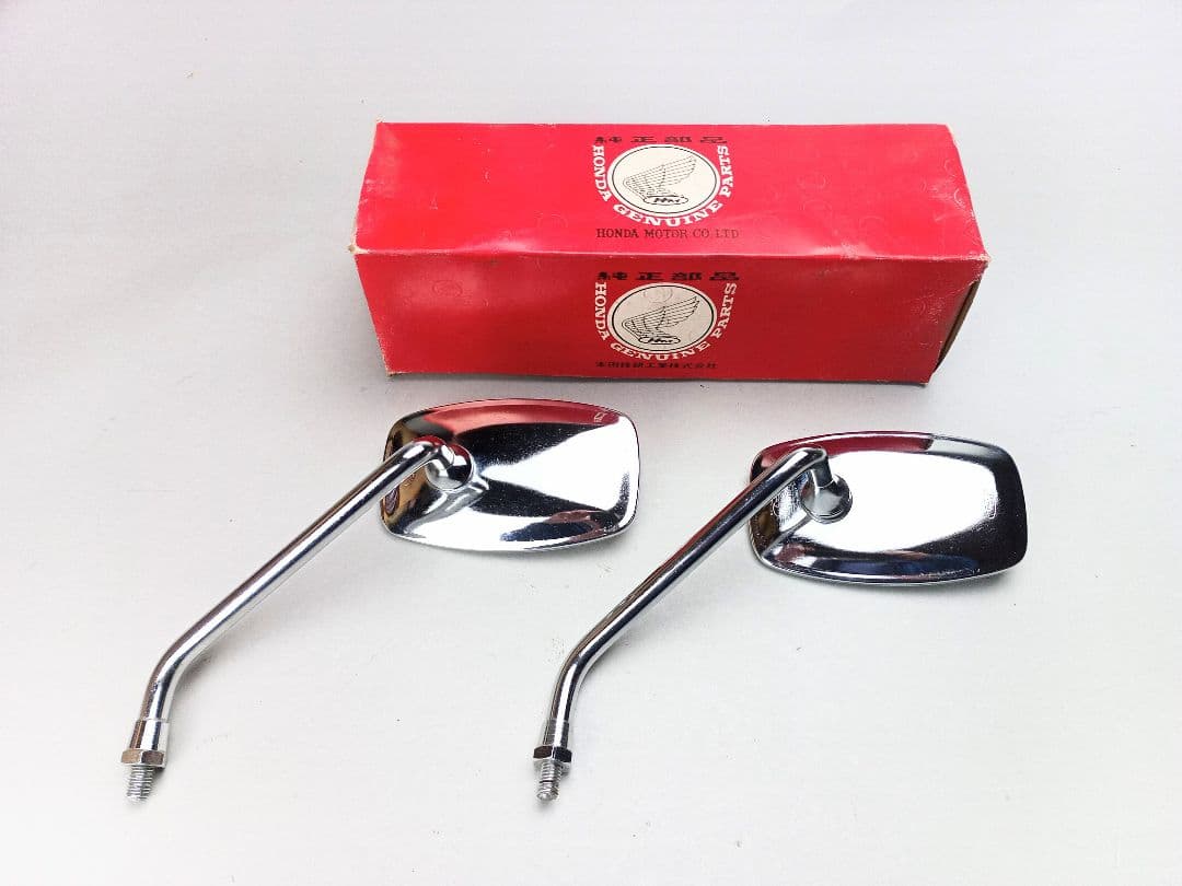 当時物 未使用 ホンダ カブ C100など アンティークミラー 左側 2個