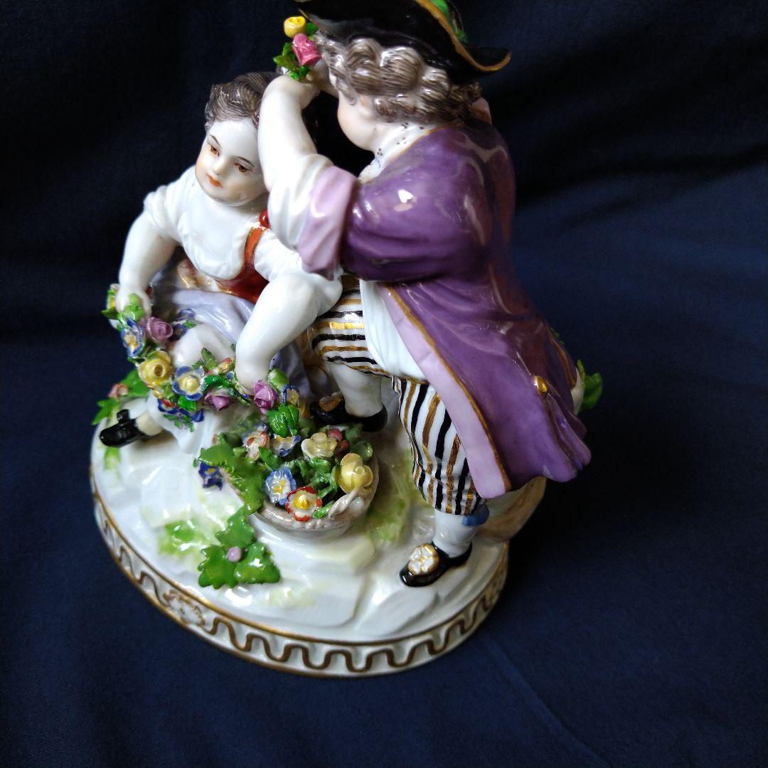 ✤1924年以前マイセン(Meissen)フィギュリン『春の寓意』✤ - メルカリ