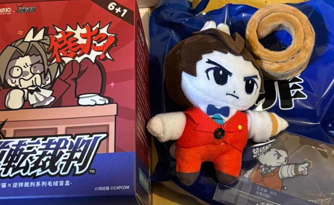 逆転裁判 中国限定 领结猫コラボ 王泥喜法介 ぬいぐるみ - メルカリ