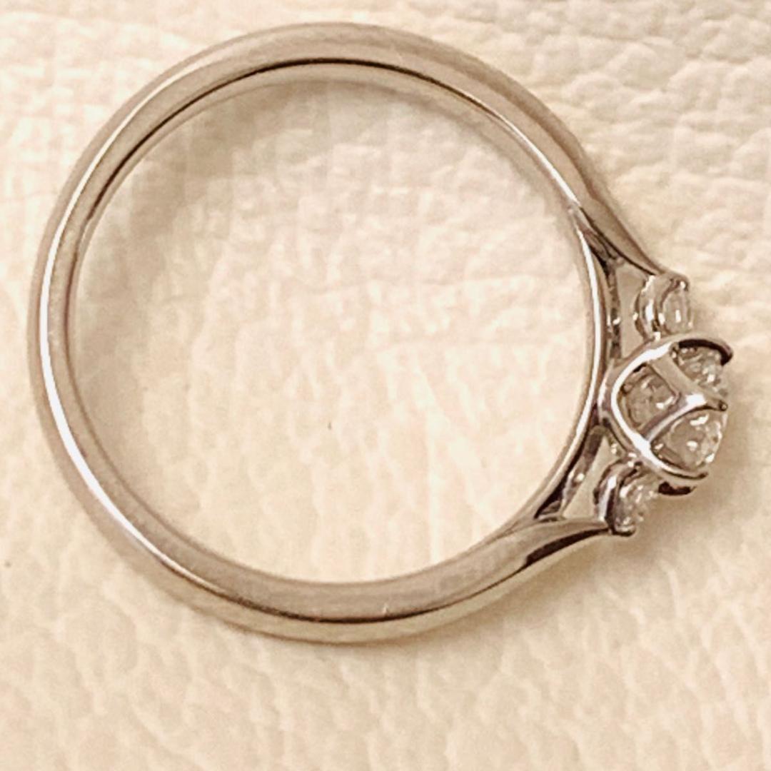 極美品 俄 ダイヤモンド 白鈴 pt950 ダイヤモンド プラチナ リング