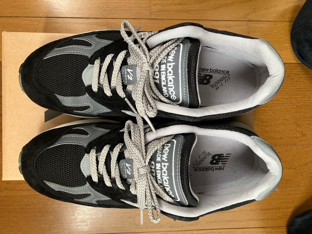 【美品】New Balance 991 v2 ブラック 25.5cm