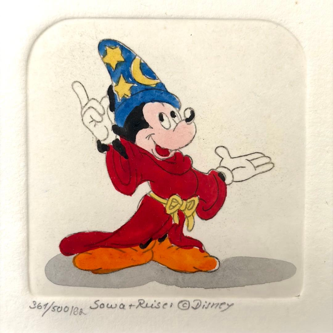 Disney ドイツ製 限定エッチング 魔法使いの弟子 ミッキー 正規ライセンス