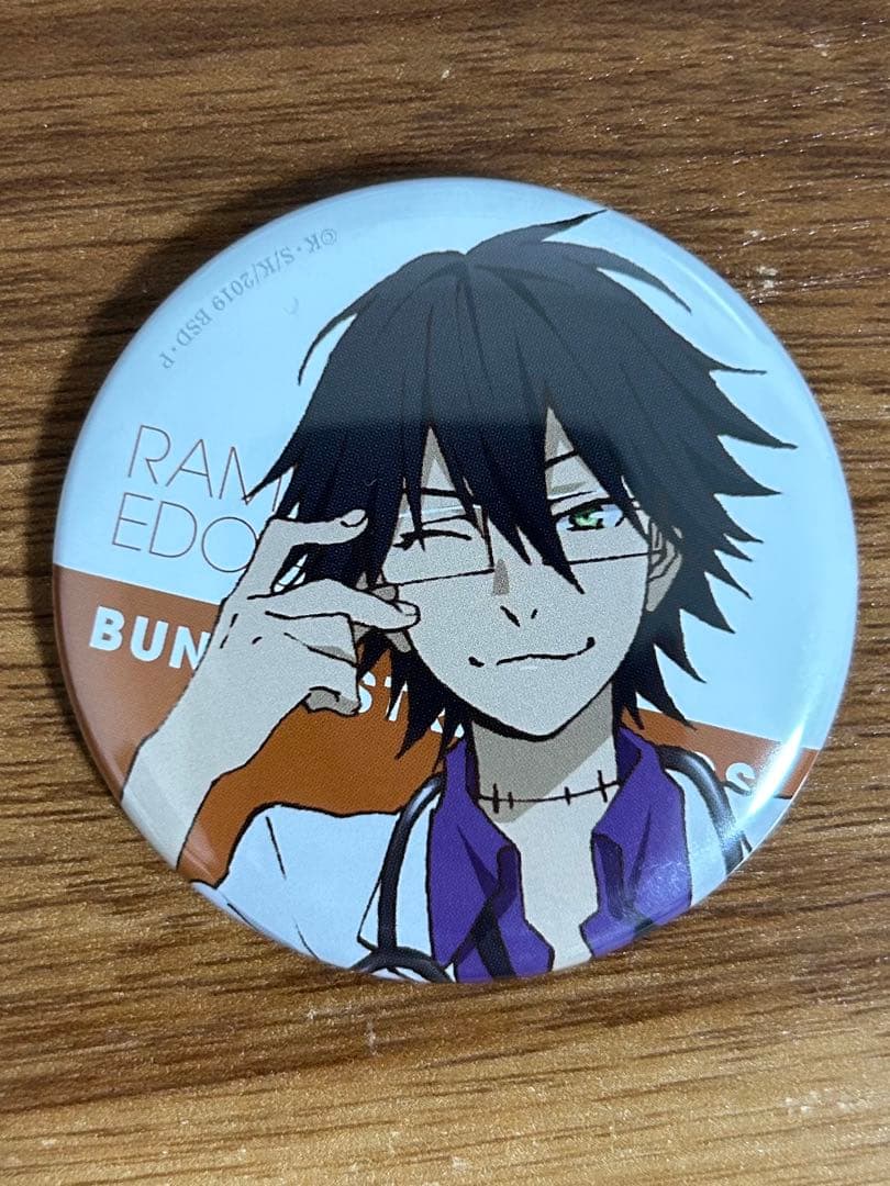 文豪ストレイドッグス 缶バッジ 江戸川乱歩 agf ② - メルカリ