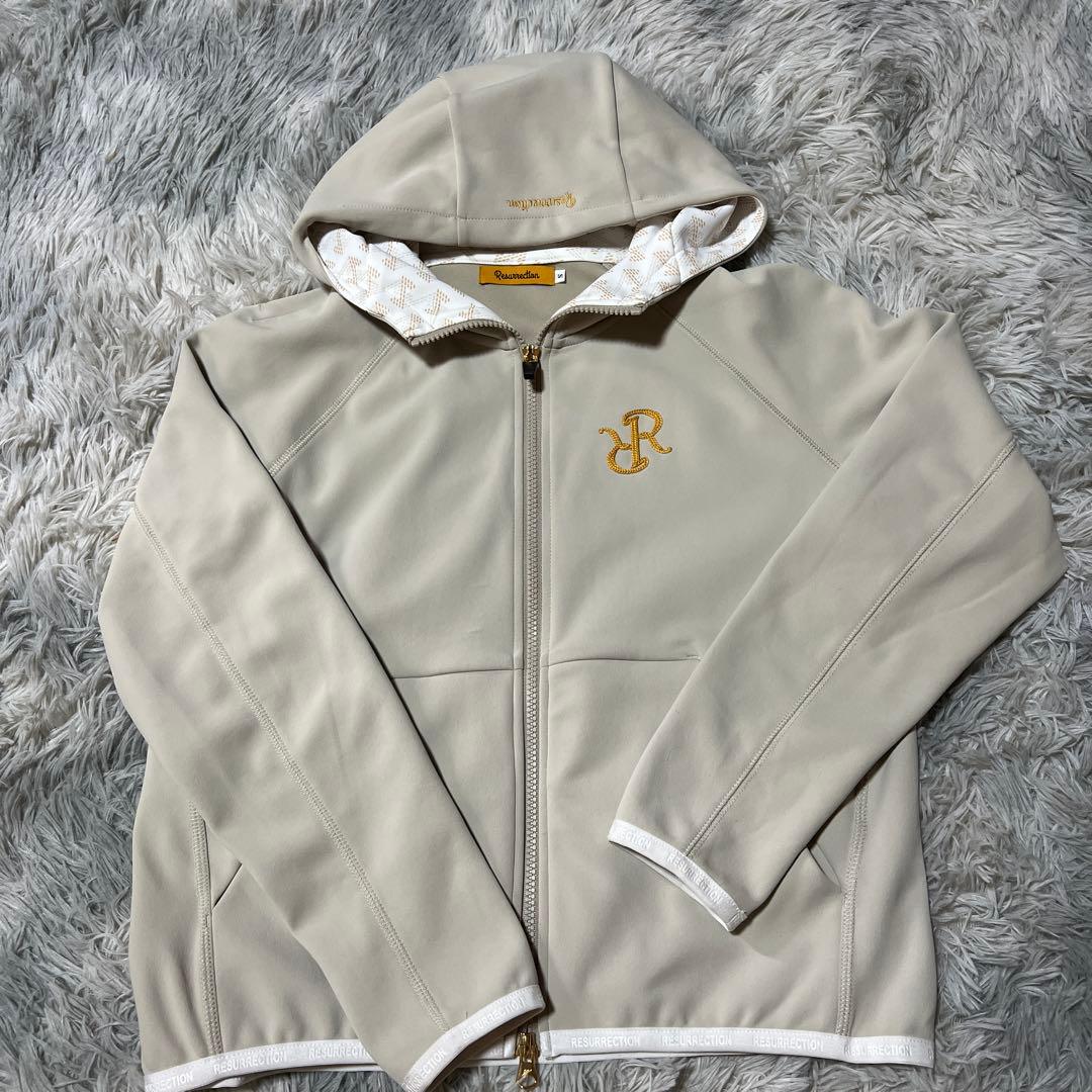 レザレクション　zip upパーカー m:rex】ミニ恐竜刺しゅうフードZIPパーカー｜DOUBLE NAME ダブルネーム