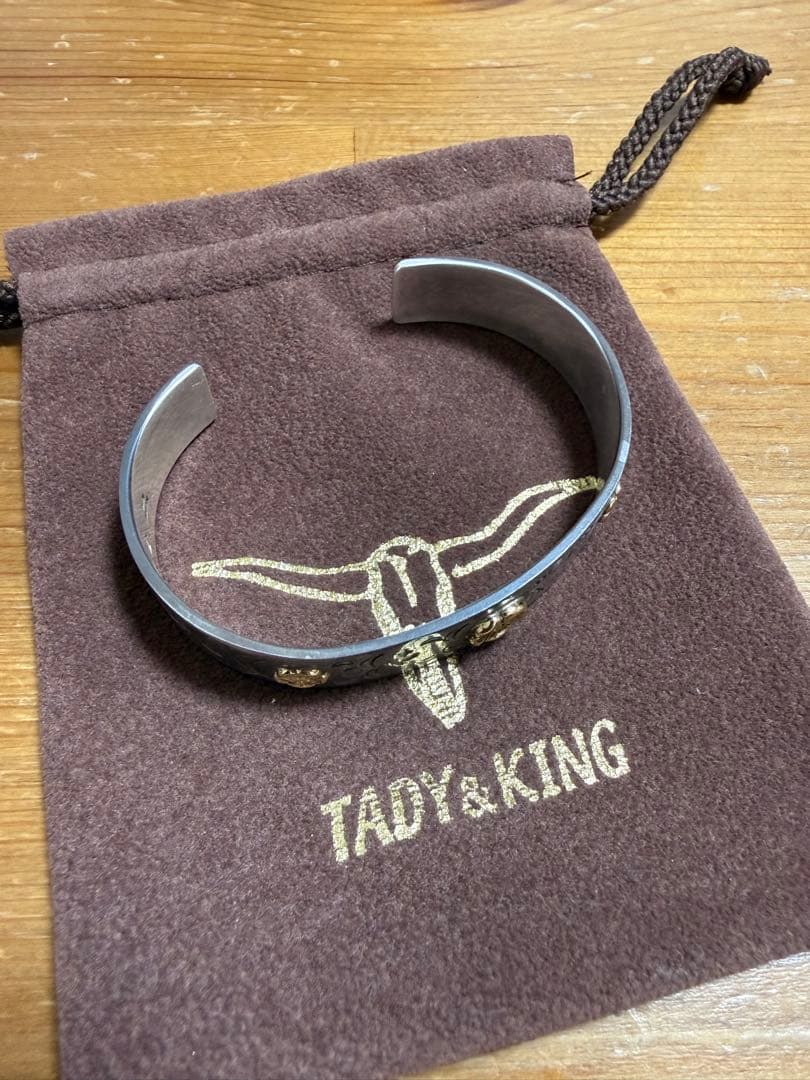 オーダー品 廃盤】TADY&KING アラベスク平打ちバングル大小3点ローズ