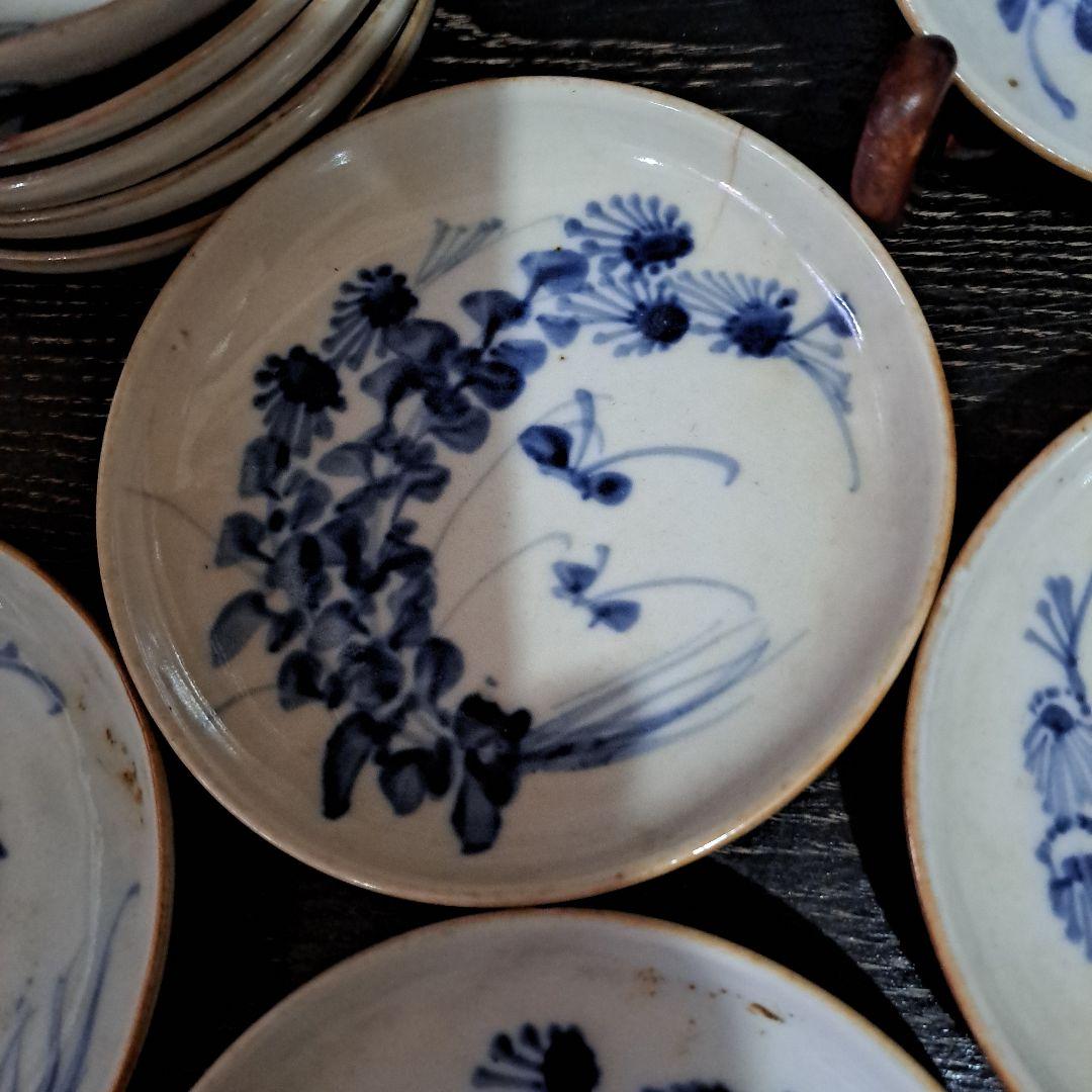 お値下げ中 中国古玩 清時代 呉須染付青磁 小皿 10客 - メルカリ