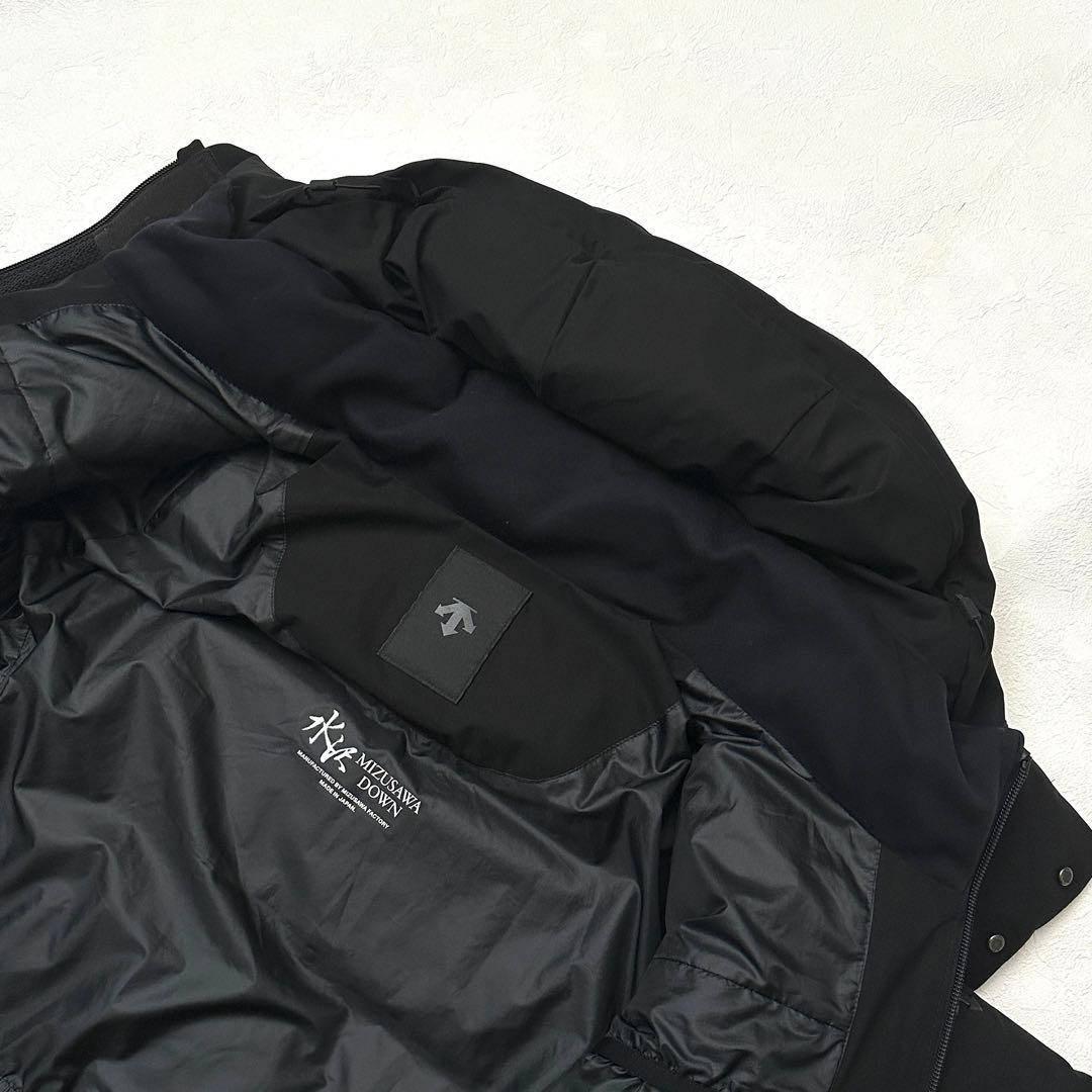 ちい様デサントオルテライン 水沢ダウン アンカー L ブラック 24年