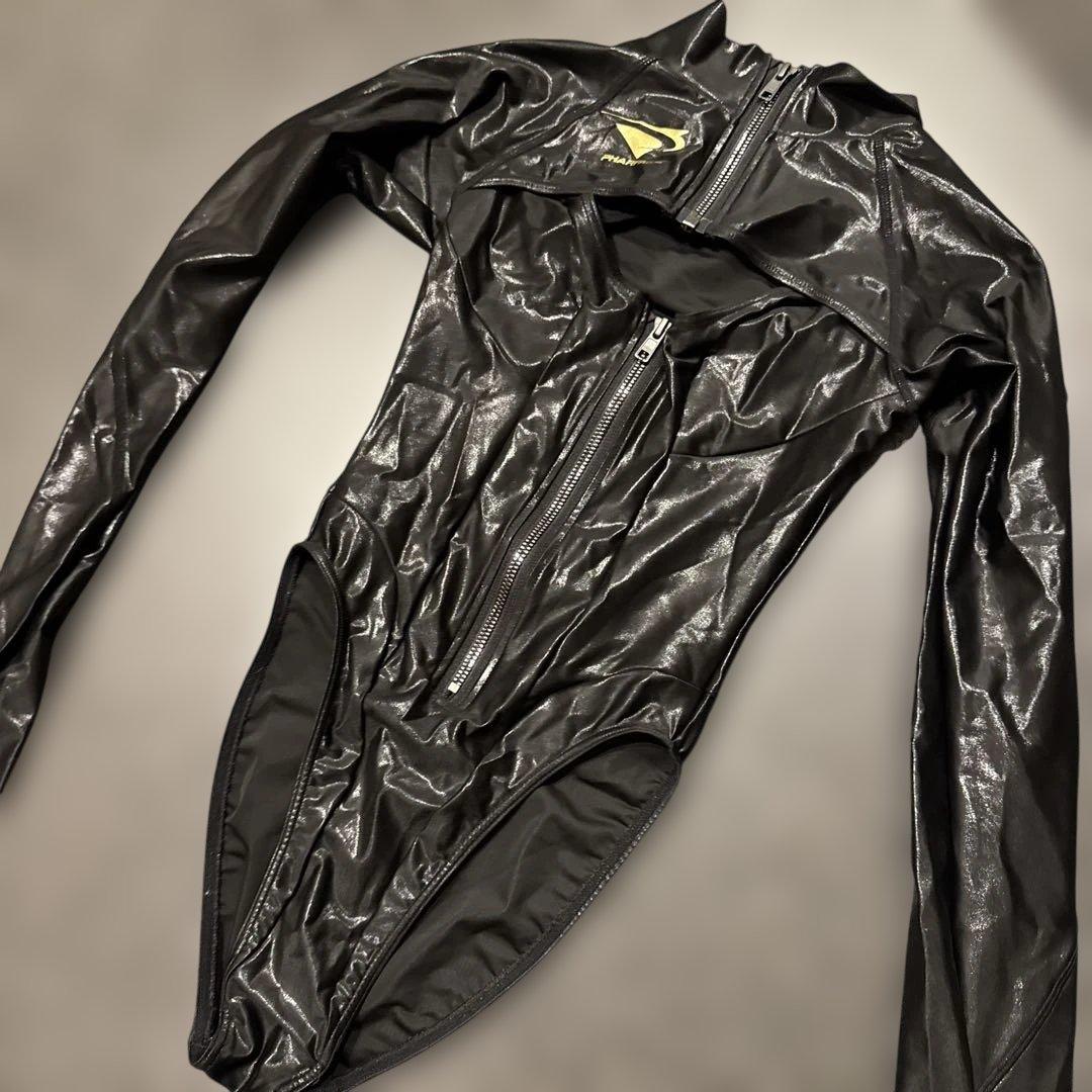 PHARFAITE ロングスリーブ BLACK ハイネックボディスーツ - メルカリ
