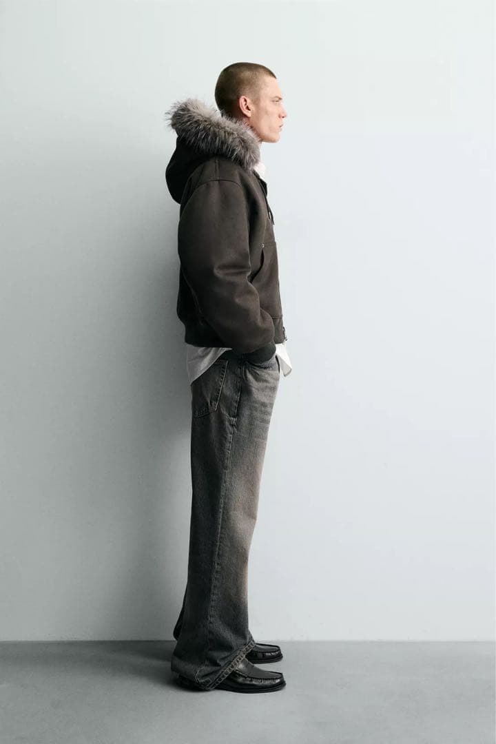 新品❗️ZARA ザラ ZARAザラ フェイクスエード キルティングジャケット