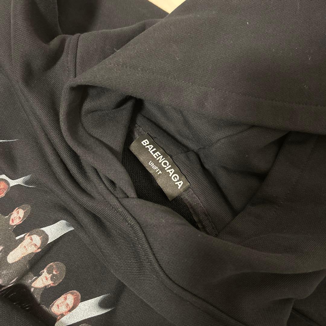 BALENCIAGA ブラック グラフィックパーカー 20AW REAL - メルカリ