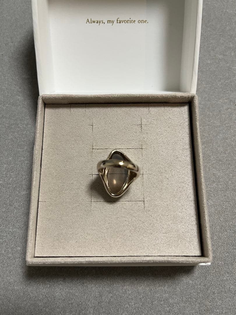 た*け様 【美品】ete エテ リキッドロウ リング スモーキークォーツ 9