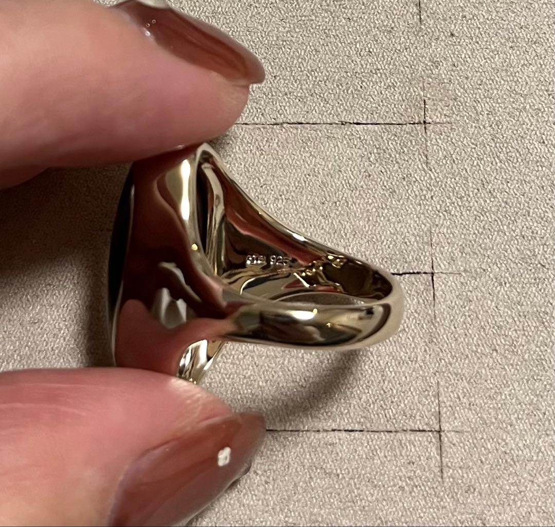 た*け様 【美品】ete エテ リキッドロウ リング スモーキークォーツ 9