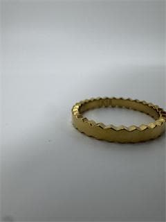 K18ゴールド 波形エッジリング1.26g 9号