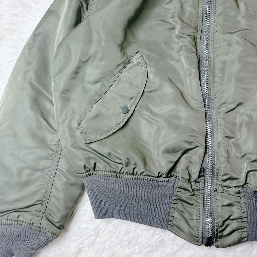 アルファ MA-1 カーキ M 80s IDEAL USA製 短丈 y2k - メルカリ