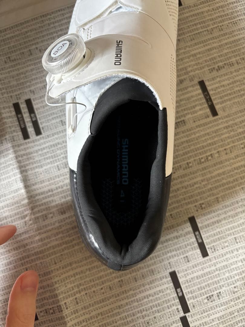 SHIMANO 自転車用シューズ BOAシステム ホワイト 25 26 41