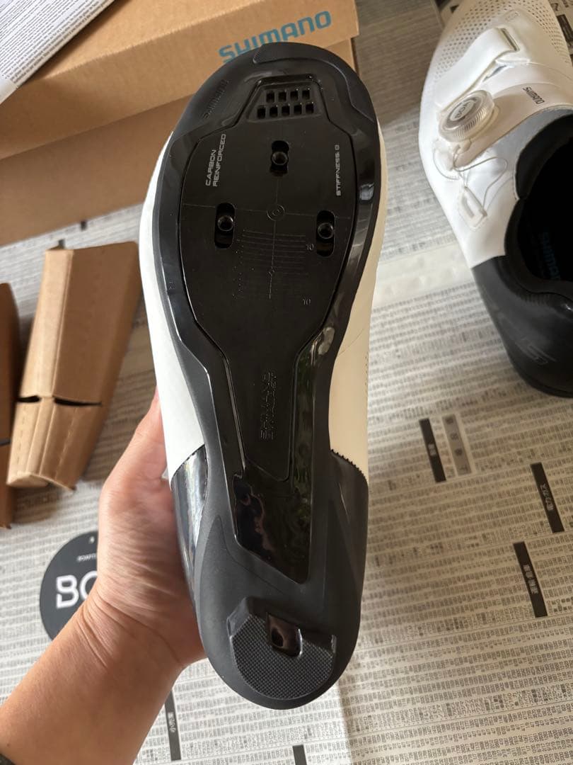 SHIMANO 自転車用シューズ BOAシステム ホワイト 25 26 41