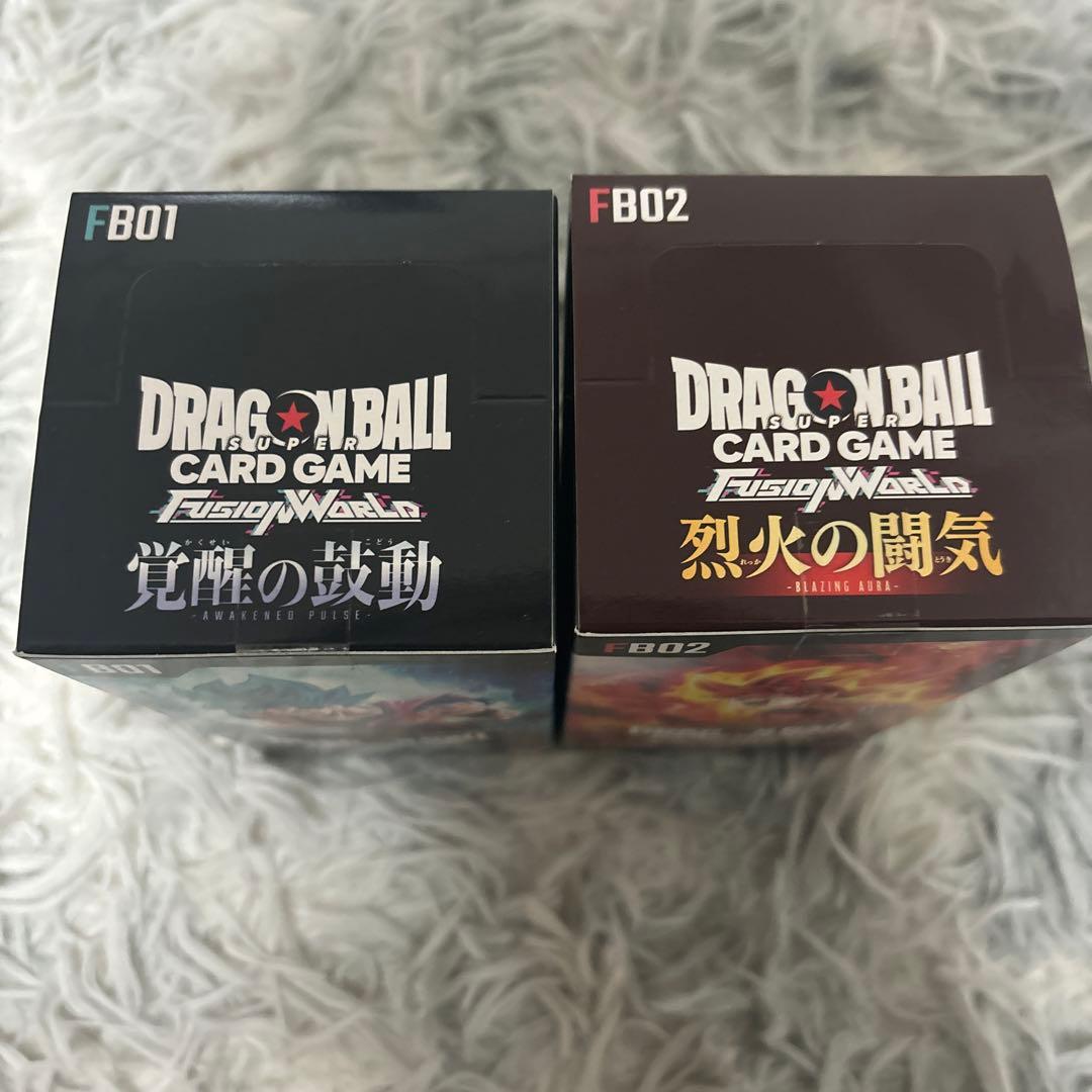 ドラゴンボールカード　フュージョンワールド　覚醒の鼓動　烈火の闘気　各1箱ずつ