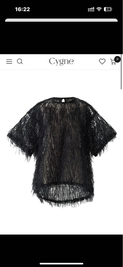 シーニュ cygne 25SS Moni フェザートップス カットソー 半袖 - メルカリ