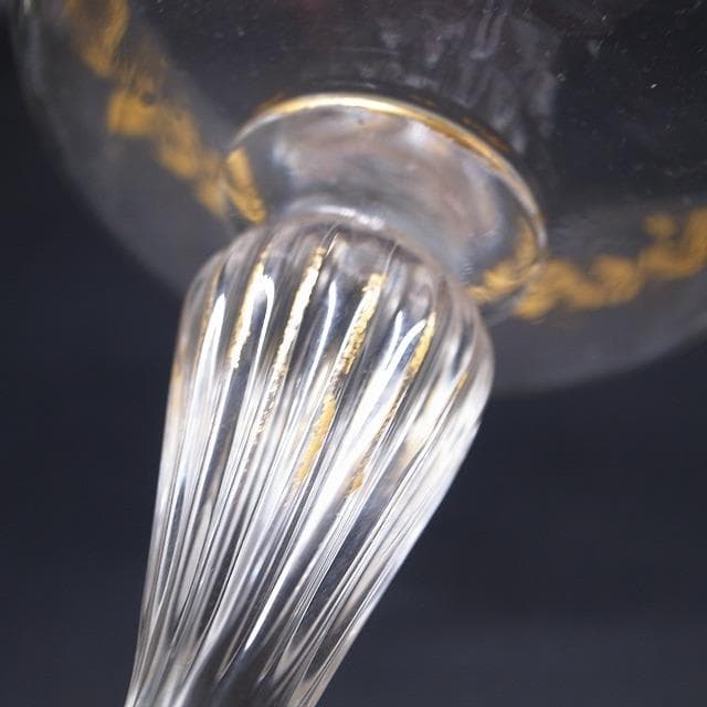 エミール・ガレ 金彩装飾 オリーブ文様 シャンパンカップ - メルカリ