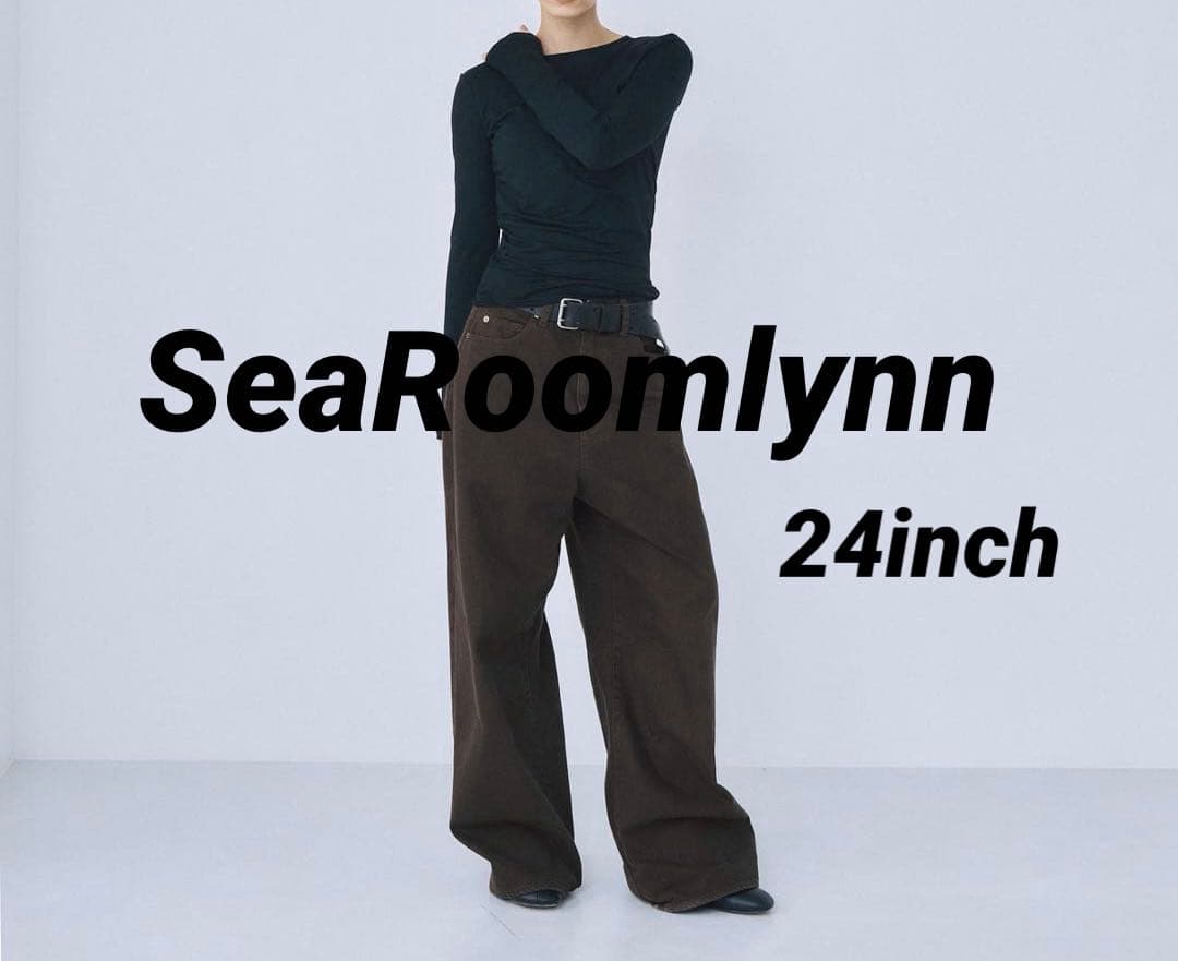 新品・未使用【SeaRoomlynn】ワイドウエストバギー SRN05 ブラウン ワイドウエストバギー SRN05