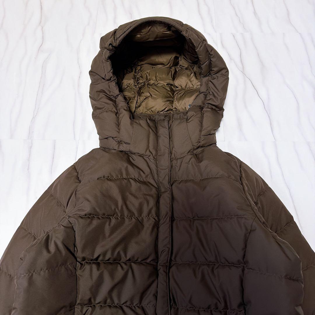 《美品》モンベル トラベルダウンロングコート ブラウン 2way Sサイズ
