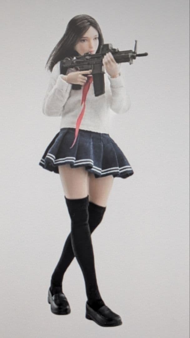 1/12スケールアクションフィギュア女子高生セーラー服