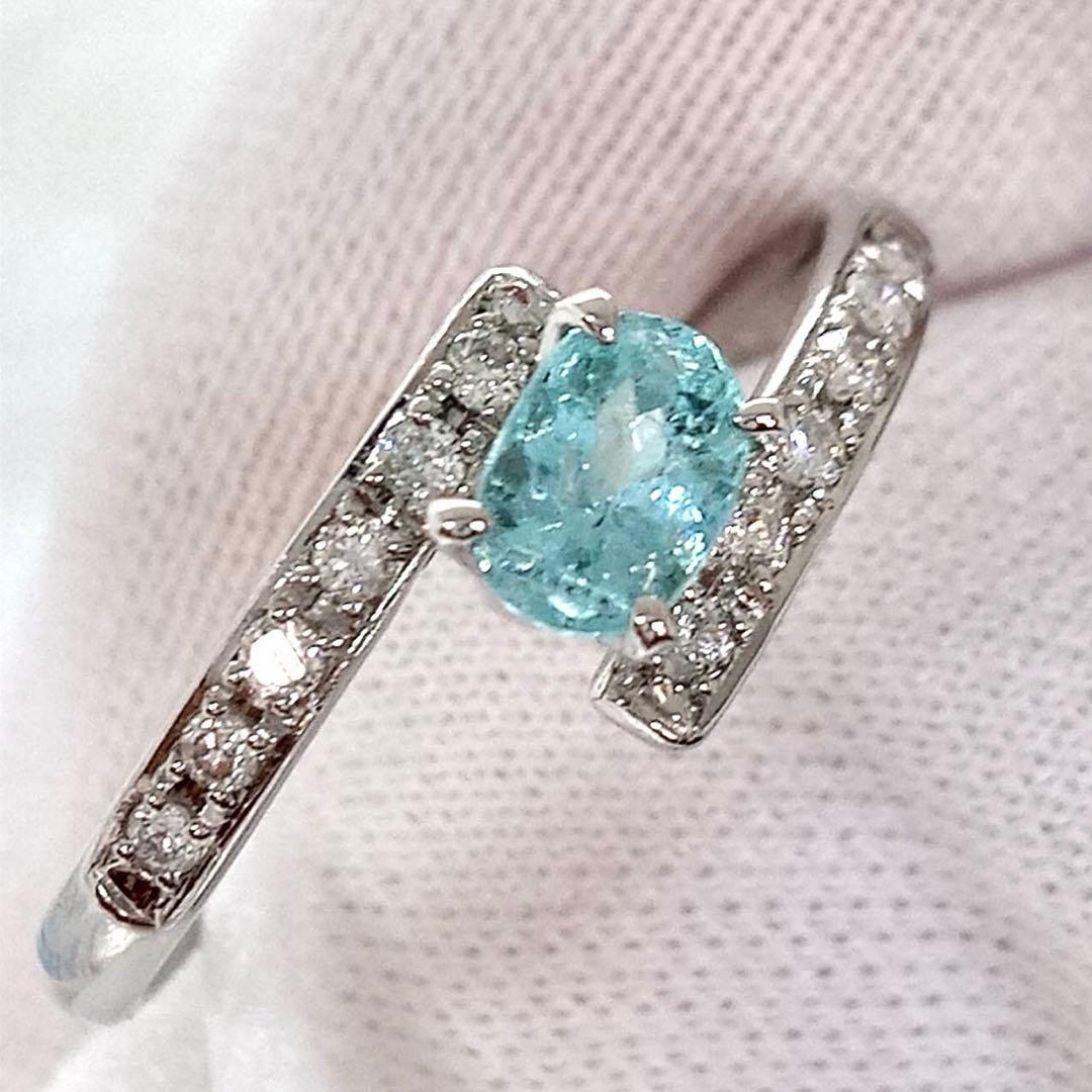 h*o様 pt900 世界三大希少石パライバトルマリン＆天然ダイヤモンドリング pt900 世界三大希少石パライバトルマリンネックレス 鑑別書｜Yahoo