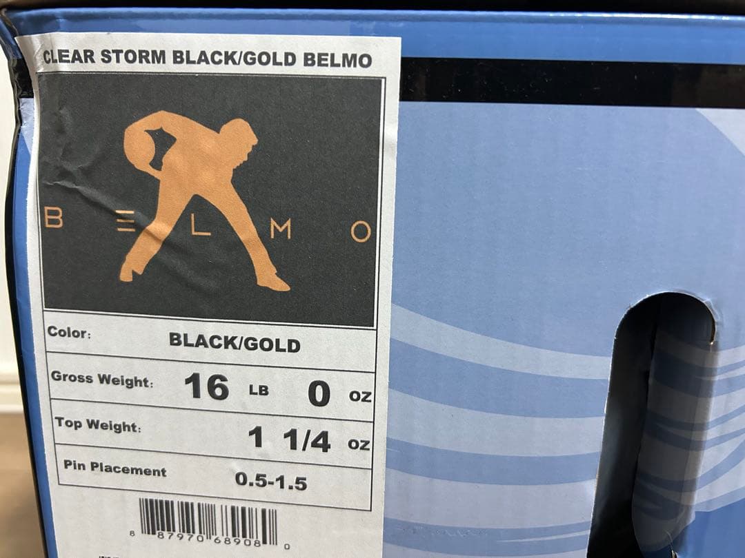 送料込み【新品】ベルモ・クリア・ゴールド ストーム 16ポンド0オンス