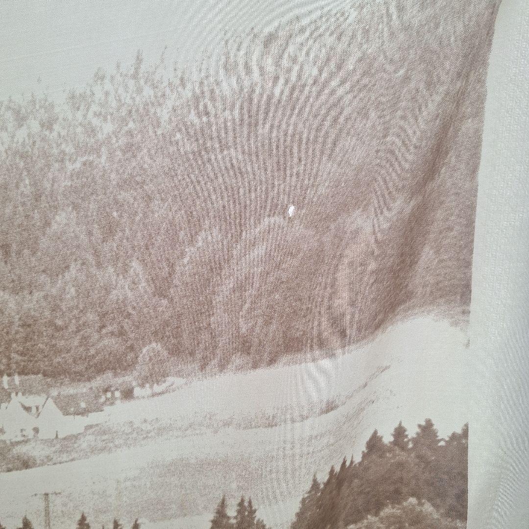 激レア1985年COMME des GARCONS 風景プリント絹スカーフ - メルカリ