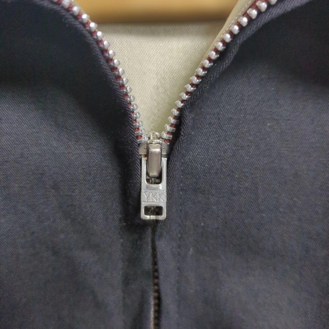 ヴィンテージ風 刺繍入りベトジャン ブラック Mサイズ メンズ